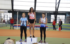 Podium 50m minimes filles