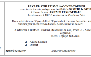 Assemblée Générale du CACT au cinéma de Condé sur Vire