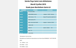 Soirée du Pays Saint Lois Athlétisme