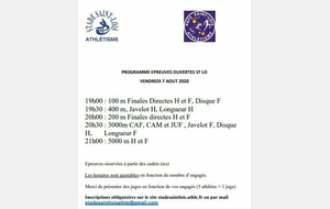 Epreuves ouvertes à Saint Lô